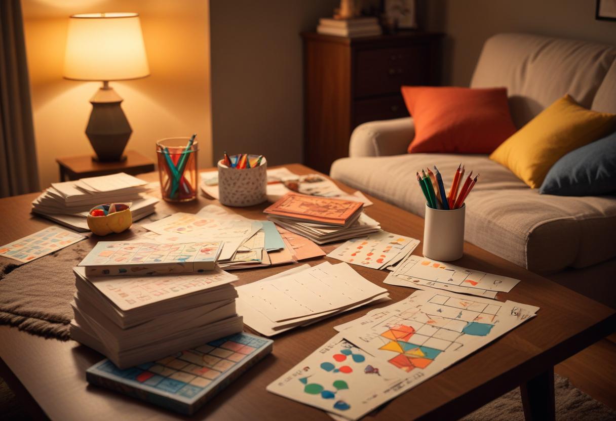 Kluriga lekar på papper för roliga stunder med vänner illustration