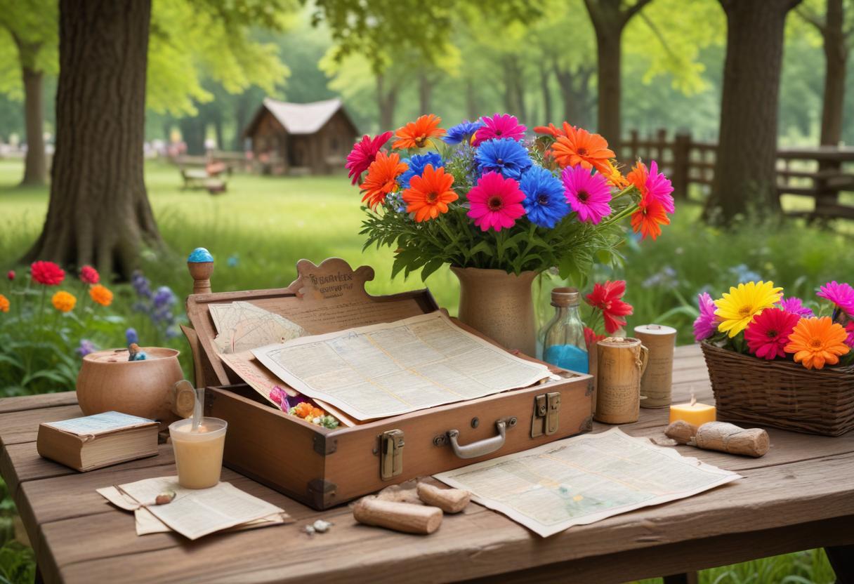 Skattjakt på möhippan illustration