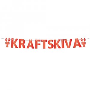 Girlang - Kräftskiva - Röd