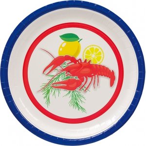 Papptallrikar - Kräftskiva - 8-pack