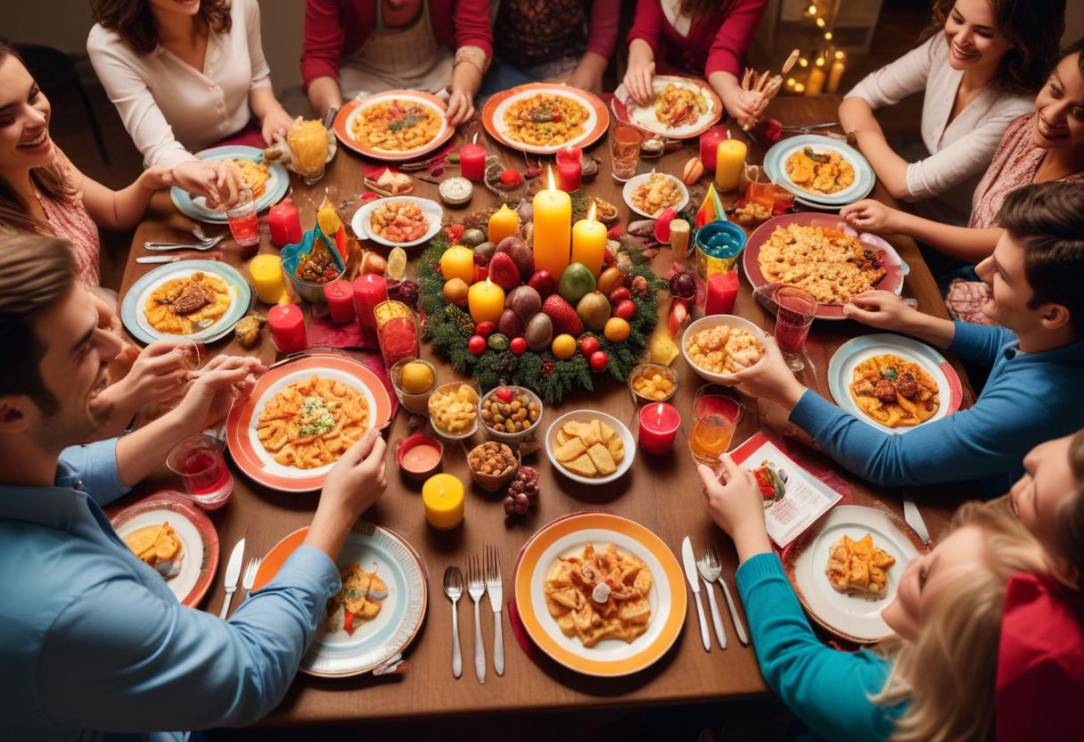 Gör festligheterna roligare med festlekar vid bordet! illustration