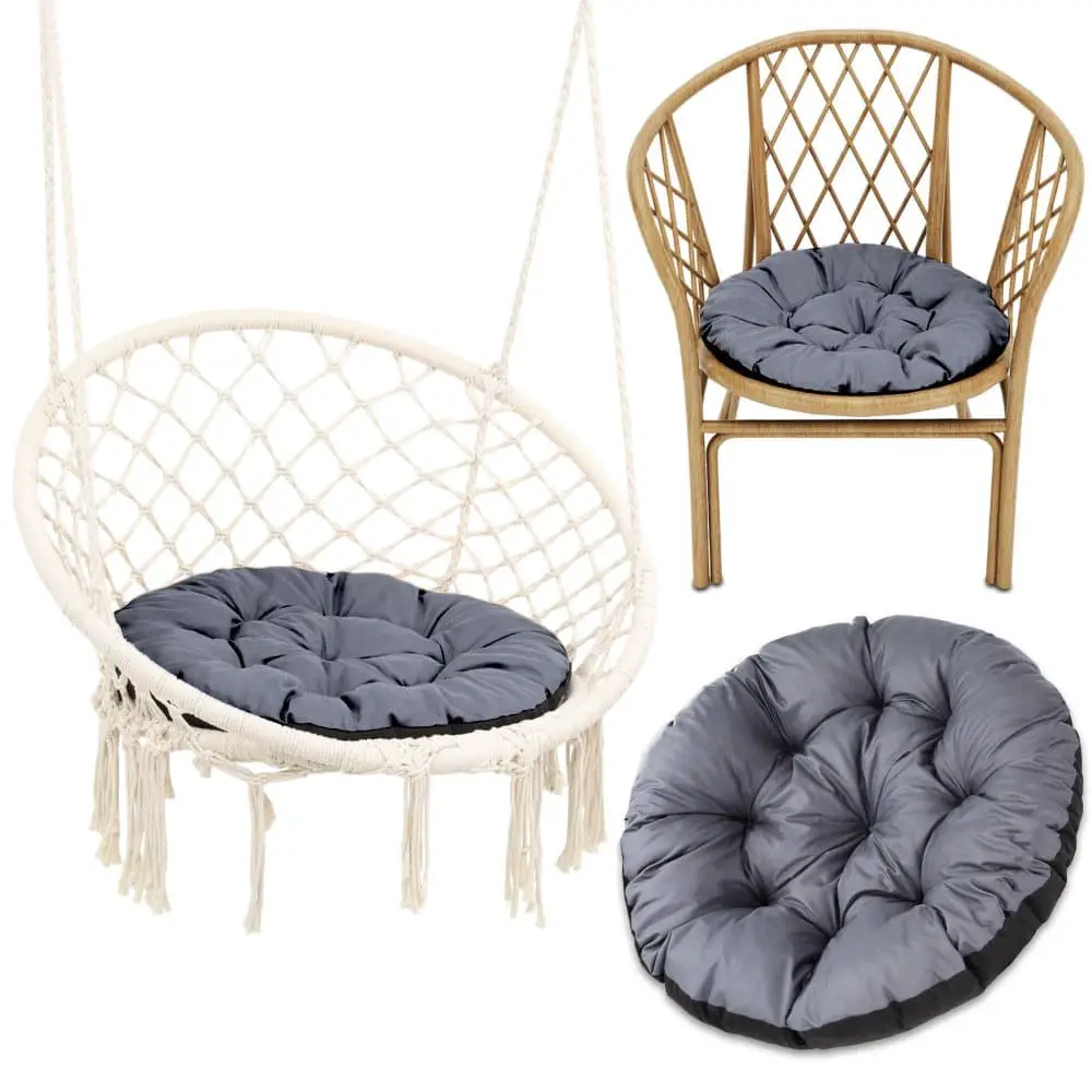 Hängstolsdyna utomhus - stolsdyna papasan stol sittdyna trädgårdsmöbler klädsel hängande korg sittdyna tjocka sittdynor för rottingmöbler och trädgård