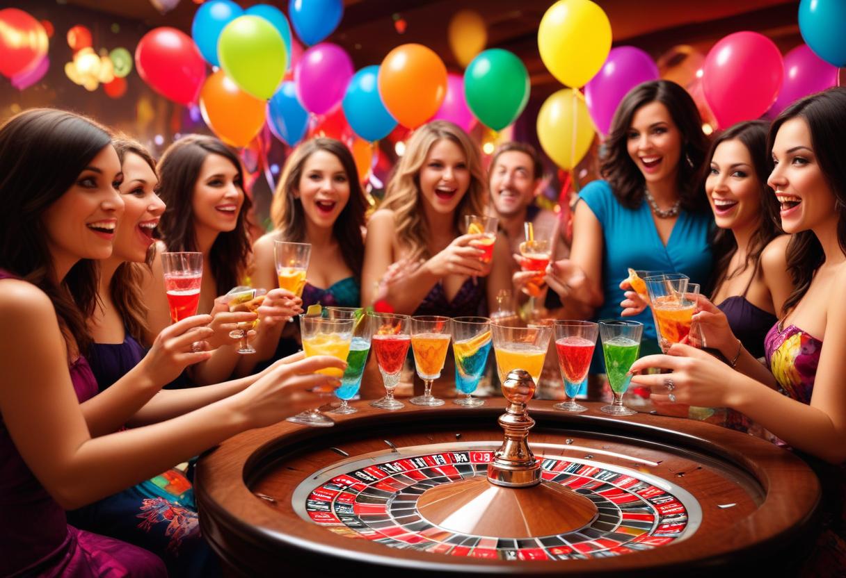 Ha en kul kväll med shot lekar som förgyller festen! illustration