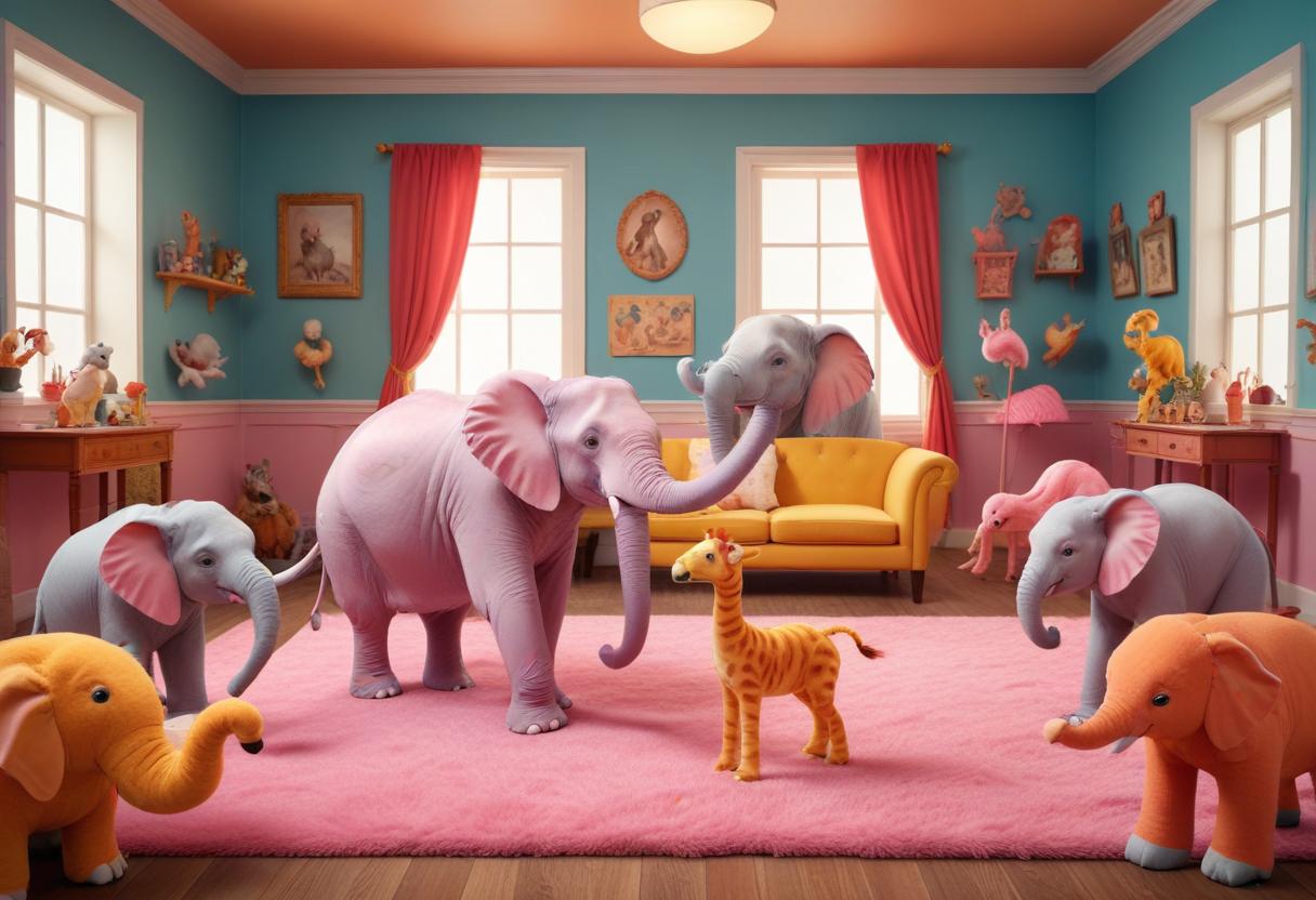 Charader med djur illustration